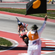 Marquez on his victory lap.
